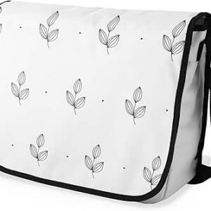 بوناميزون شنطة ماسنجر مدرسية مطبوعة رقميا مع حزام اسود للطلاب، شنطة كروس وشنطة ساعي، شنطة كتف للمدرسة، العودة الى المدرسة، المقاس: 29 × 36 سم