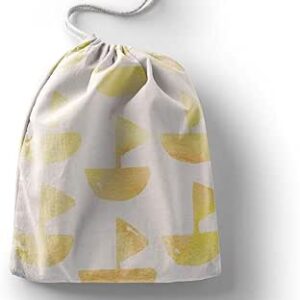 بوناميزون شنطة منتجات قطنية مطبوعة مع رباط، شنطة بقالة قابلة لاعادة الاستخدام، اكياس صديقة للبيئة وقابلة للتحلل البيولوجي، شنطة سفر، شنط تسوق، صديقة للبيئة، قابلة للطي، المقاس: 12×15 سم، قماش