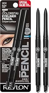 ريفلون قلم تحديد العين من كولور ستاي عبوة مزدوجة، اسود، 0.01 اونصة، غير لامع
