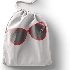 بوناميزون شنطة منتجات قطنية مطبوعة مع رباط، شنطة بقالة قابلة لاعادة الاستخدام، اكياس صديقة للبيئة وقابلة للتحلل البيولوجي، شنطة سفر، شنط تسوق، صديقة للبيئة، قابلة للطي، المقاس: 12×15 سم