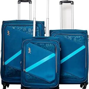 حقائب بعجلات اكسب 4W من سبوت لايت 20/24/28 انش (E) ازرق، من سكاي باجز، بولي بروبيلين (PP)
