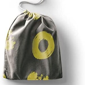 بوناميزون شنطة منتجات قطنية مطبوعة مع رباط، شنطة بقالة قابلة لاعادة الاستخدام، اكياس صديقة للبيئة وقابلة للتحلل البيولوجي، شنطة سفر، شنط تسوق، صديقة للبيئة، قابلة للطي، المقاس: 12×15 سم