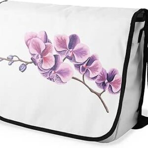 بوناميزون شنطة ماسنجر مدرسية مطبوعة رقميا مع حزام اسود للطلاب، شنطة كروس وشنطة ساعي، شنطة كتف للمدرسة، العودة الى المدرسة، المقاس: 29 × 36 سم