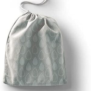 بوناميزون شنطة منتجات قطنية مطبوعة مع رباط، شنطة بقالة قابلة لاعادة الاستخدام، اكياس صديقة للبيئة وقابلة للتحلل البيولوجي، شنطة سفر، شنط تسوق، صديقة للبيئة، قابلة للطي، المقاس: 12×15 سم