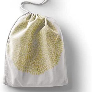 بوناميزون شنطة منتجات قطنية مطبوعة مع رباط، شنطة بقالة قابلة لاعادة الاستخدام، اكياس صديقة للبيئة وقابلة للتحلل البيولوجي، شنطة سفر، شنط تسوق، صديقة للبيئة، قابلة للطي، المقاس: 20×30 سم