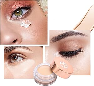 خافي عيوب وبرايمر للعين من بوسيشي، لتغطية الهالات السوداء وتغطية كاملة لعلامات التقدم في السن لمظهر شبابي - برايمر تفتيح مقاوم للماء ومضاد للتلطخ (02# للبشرة الفاتحة)