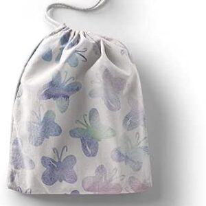 بوناميزون شنطة منتجات قطنية مطبوعة مع رباط، شنطة بقالة قابلة لاعادة الاستخدام، اكياس صديقة للبيئة وقابلة للتحلل البيولوجي، شنطة سفر، شنط تسوق، صديقة للبيئة، قابلة للطي، المقاس: 20×30 سم، لوحة قماشية