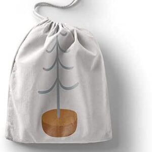 بوناميزون شنطة منتجات قطنية مطبوعة مع رباط، شنطة بقالة قابلة لاعادة الاستخدام، اكياس صديقة للبيئة وقابلة للتحلل البيولوجي، شنطة سفر، شنط تسوق، صديقة للبيئة، قابلة للطي، المقاس: 12×15 سم، قماش