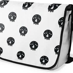 شنطة ماسنجر مدرسية مطبوعة رقمية بحزام اسود للبنات والاولاد من لو جاردين دو لين، شنطة ماسنجر للطلاب، شنط كتف مقاس 29 × 36 سم