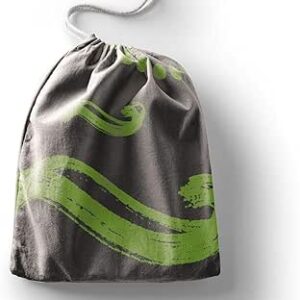 بوناميزون شنطة منتجات قطنية مطبوعة مع رباط، شنطة بقالة قابلة لاعادة الاستخدام، اكياس صديقة للبيئة وقابلة للتحلل البيولوجي، شنطة سفر، شنط تسوق، صديقة للبيئة، قابلة للطي، المقاس: 12×15 سم، لوحة قماشية