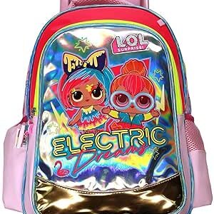 حقيبة بعجلات 15 مع مقلمة من لول، من رينبو ماكس، متعدد الألوان