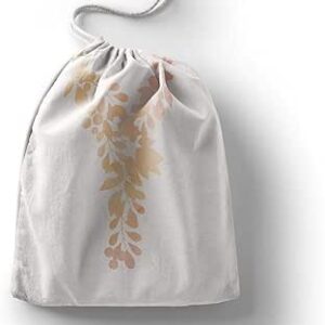 بوناميزون شنطة منتجات قطنية مطبوعة مع رباط، شنطة بقالة قابلة لاعادة الاستخدام، اكياس صديقة للبيئة وقابلة للتحلل البيولوجي، شنطة سفر، شنط تسوق، صديقة للبيئة، قابلة للطي، المقاس: 12×15 سم، قماش