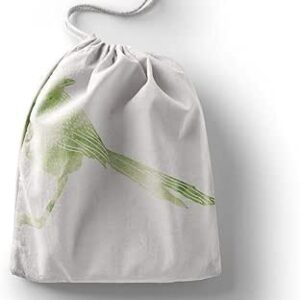 بوناميزون شنطة منتجات قطنية مطبوعة مع رباط، شنطة بقالة قابلة لاعادة الاستخدام، اكياس صديقة للبيئة وقابلة للتحلل البيولوجي، شنطة سفر، شنط تسوق، صديقة للبيئة، قابلة للطي، المقاس: 12×15 سم، لوحة قماشية