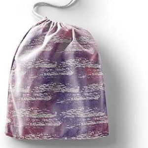 بوناميزون شنطة منتجات قطنية مطبوعة مع رباط، شنطة بقالة قابلة لاعادة الاستخدام، اكياس صديقة للبيئة وقابلة للتحلل البيولوجي، شنطة سفر، شنط تسوق، صديقة للبيئة، قابلة للطي، المقاس: 12×15 سم