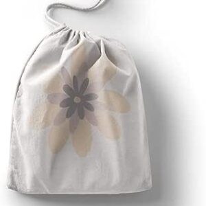 بوناميزون شنطة منتجات قطنية مطبوعة مع رباط، شنطة بقالة قابلة لاعادة الاستخدام، اكياس صديقة للبيئة وقابلة للتحلل البيولوجي، شنطة سفر، شنط تسوق، صديقة للبيئة، قابلة للطي، المقاس: 20×30 سم، قماش