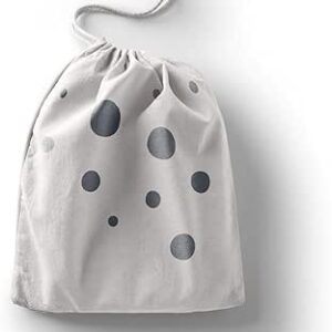 بوناميزون شنطة منتجات قطنية مطبوعة مع رباط، شنطة بقالة قابلة لاعادة الاستخدام، اكياس صديقة للبيئة وقابلة للتحلل البيولوجي، شنطة سفر، شنط تسوق، صديقة للبيئة، قابلة للطي، المقاس: 20×30 سم، قماش