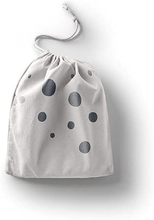 بوناميزون شنطة منتجات قطنية مطبوعة مع رباط، شنطة بقالة قابلة لاعادة الاستخدام، اكياس صديقة للبيئة وقابلة للتحلل البيولوجي، شنطة سفر، شنط تسوق، صديقة للبيئة، قابلة للطي، المقاس: 20×30 سم، قماش