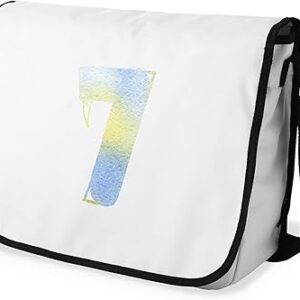 بوناميزون شنطة ماسنجر مدرسية مطبوعة رقميا مع حزام اسود للطلاب، شنطة كروس وشنطة ساعي، شنطة كتف للمدرسة، العودة الى المدرسة، المقاس: 29 × 36 سم