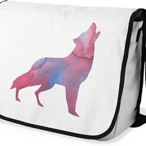 بوناميزون شنطة ماسنجر مدرسية مطبوعة رقميا مع حزام اسود للطلاب، شنطة كروس وشنطة ساعي، شنطة كتف للمدرسة، العودة الى المدرسة، المقاس: 29 × 36 سم