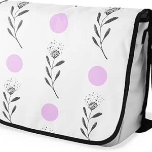 بوناميزون شنطة ماسنجر مدرسية مطبوعة رقميا مع حزام اسود للطلاب، شنطة كروس وشنطة ساعي، شنطة كتف للمدرسة، العودة الى المدرسة، المقاس: 29 × 36 سم