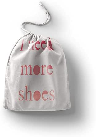 بوناميزون شنطة منتجات قطنية مطبوعة مع رباط، شنطة بقالة قابلة لاعادة الاستخدام، اكياس صديقة للبيئة وقابلة للتحلل البيولوجي، شنطة سفر، شنط تسوق، صديقة للبيئة، قابلة للطي، المقاس: 20×30 سم، قماش