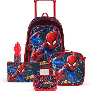 مجموعة صندوق بعجلات سبايدرمان 5 في 1 من مارفل 16 انش، نايلون، ألوان متعددة، من مارفيل افينجرز