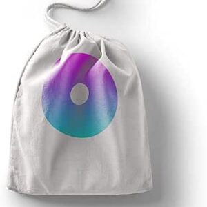 بوناميزون شنطة منتجات قطنية مطبوعة مع رباط، شنطة بقالة قابلة لاعادة الاستخدام، اكياس صديقة للبيئة وقابلة للتحلل البيولوجي، شنطة سفر، شنط تسوق، صديقة للبيئة، قابلة للطي، المقاس: 12×15 سم