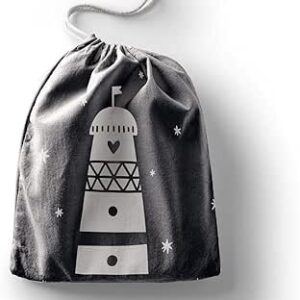 بوناميزون شنطة منتجات قطنية مطبوعة مع رباط، شنطة بقالة قابلة لاعادة الاستخدام، اكياس صديقة للبيئة وقابلة للتحلل البيولوجي، شنطة سفر، شنط تسوق، صديقة للبيئة، قابلة للطي، المقاس: 12×15 سم