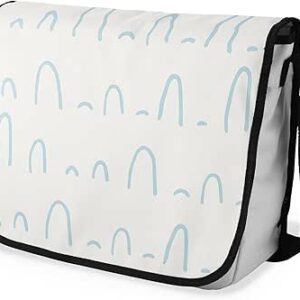 شنطة ماسنجر مدرسية مطبوعة رقمية بحزام اسود للبنات والاولاد من لو جاردين دو لين، شنطة ماسنجر للطلاب، شنط كتف مقاس 29 × 36 سم