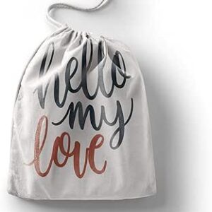 بوناميزون شنطة منتجات قطنية مطبوعة مع رباط، شنطة بقالة قابلة لاعادة الاستخدام، اكياس صديقة للبيئة وقابلة للتحلل البيولوجي، شنطة سفر، شنط تسوق، صديقة للبيئة، قابلة للطي، المقاس: 12×15 سم