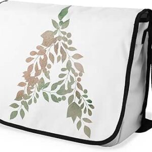 بوناميزون شنطة ماسنجر مدرسية مطبوعة رقميا مع حزام اسود للطلاب، شنطة كروس وشنطة ساعي، شنطة كتف للمدرسة، العودة الى المدرسة، المقاس: 29 × 36 سم