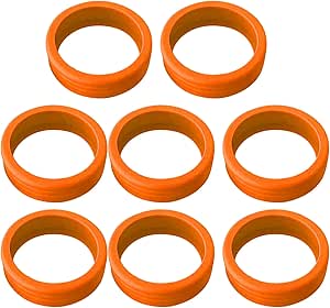 مجموعة اغطية عجلات شنطة الامتعة ممتصة للصدمات ومضادة للشيخوخة للكراسي (لون برتقالي)