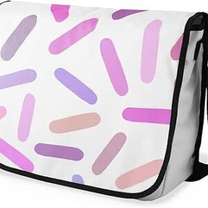 بوناميزون شنطة ماسنجر مدرسية مطبوعة رقميا مع حزام اسود للطلاب، شنطة كروس وشنطة ساعي، شنطة كتف للمدرسة، العودة الى المدرسة، المقاس: 29 × 36 سم