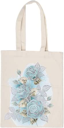 حقيبة رسم متينة من الراتنج + قماش قابل لاعادة الاستخدام للنساء للتسوق والجري والسفر والمكتب للطلاب للمدرسة (BB008)