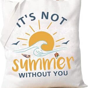 بي اكس تي اي دي واي شنطة توت للشاطئ من Summer Cousins It's Not Summer Without You حقيبة تسوق هدية فريق كونراد