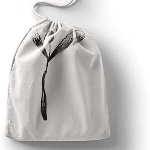 بوناميزون شنطة منتجات قطنية مطبوعة مع رباط، شنطة بقالة قابلة لاعادة الاستخدام، اكياس صديقة للبيئة وقابلة للتحلل البيولوجي، شنطة سفر، شنط تسوق، صديقة للبيئة، قابلة للطي، المقاس: 12×15 سم، لوحة قماشية