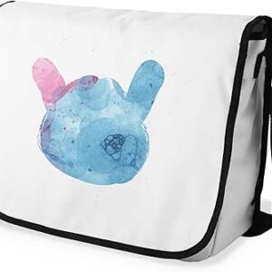 شنطة ماسنجر مدرسية مطبوعة رقمية بحزام اسود للبنات والاولاد من لو جاردين دو لين، شنطة ماسنجر للطلاب، شنط كتف مقاس 29 × 36 سم