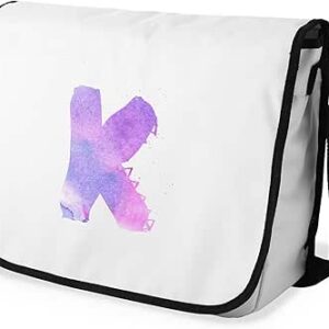 بوناميزون شنطة ماسنجر مدرسية مطبوعة رقميا مع حزام اسود للطلاب، شنطة كروس وشنطة ساعي، شنطة كتف للمدرسة، العودة الى المدرسة، المقاس: 29 × 36 سم