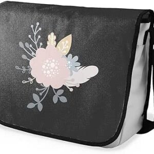 بوناميزون شنطة ماسنجر مدرسية مطبوعة رقميا للطلاب، شنطة كروس بودي وشنطة ساعي، شنطة كتف للمدرسة، العودة الى المدرسة، المقاس: 29 × 36 سم