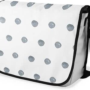 شنطة ماسنجر مدرسية مطبوعة رقمية بحزام اسود للبنات والاولاد من لو جاردين دو لين، شنطة ماسنجر للطلاب، شنط كتف مقاس 29 × 36 سم