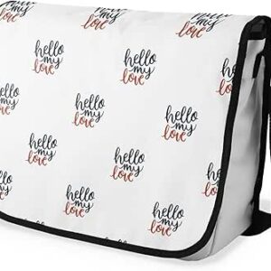 شنطة ماسنجر مدرسية مطبوعة رقمية بحزام اسود للبنات والاولاد من لو جاردين دو لين، شنطة ماسنجر للطلاب، شنط كتف مقاس 29 × 36 سم