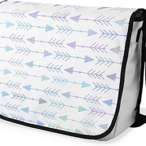 بوناميزون شنطة ماسنجر مدرسية مطبوعة رقميا مع حزام اسود للطلاب، شنطة كروس وشنطة ساعي، شنطة كتف للمدرسة، العودة الى المدرسة، المقاس: 29 × 36 سم