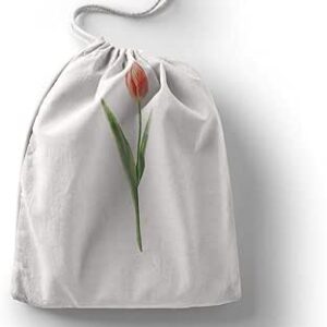 بوناميزون شنطة منتجات قطنية مطبوعة مع رباط، شنطة بقالة قابلة لاعادة الاستخدام، اكياس صديقة للبيئة وقابلة للتحلل البيولوجي، شنطة سفر، شنط تسوق، صديقة للبيئة، قابلة للطي، المقاس: 20×30 سم