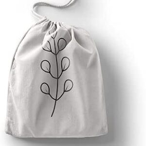 بوناميزون شنطة منتجات قطنية مطبوعة مع رباط، شنطة بقالة قابلة لاعادة الاستخدام، اكياس صديقة للبيئة وقابلة للتحلل البيولوجي، شنطة سفر، شنط تسوق، صديقة للبيئة، قابلة للطي، المقاس: 20×30 سم