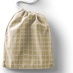 بوناميزون شنطة منتجات قطنية مطبوعة مع رباط، شنطة بقالة قابلة لاعادة الاستخدام، اكياس صديقة للبيئة وقابلة للتحلل البيولوجي، شنطة سفر، شنط تسوق، صديقة للبيئة، قابلة للطي، المقاس: 12×15 سم، قماش