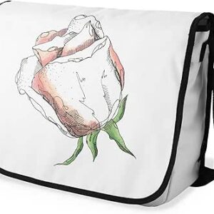 شنطة ماسنجر مدرسية مطبوعة رقمية بحزام اسود للبنات والاولاد من لو جاردين دو لين، شنطة ماسنجر للطلاب، شنط كتف مقاس 29 × 36 سم