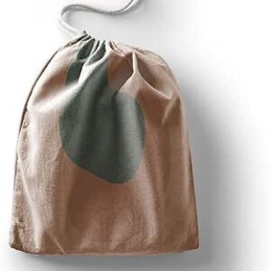 بوناميزون شنطة منتجات قطنية مطبوعة مع رباط، شنطة بقالة قابلة لاعادة الاستخدام، اكياس صديقة للبيئة وقابلة للتحلل البيولوجي، شنطة سفر، شنط تسوق، صديقة للبيئة، قابلة للطي، المقاس: 12×15 سم