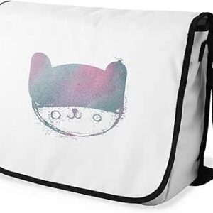 بوناميزون شنطة ماسنجر مدرسية مطبوعة رقميا مع حزام اسود للطلاب، شنطة كروس وشنطة ساعي، شنطة كتف للمدرسة، العودة الى المدرسة، المقاس: 29 × 36 سم