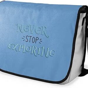 بوناميزون شنطة ماسنجر مدرسية مطبوعة رقميا للطلاب، شنطة كروس بودي وشنطة ساعي، شنطة كتف للمدرسة، العودة الى المدرسة، المقاس: 29 × 36 سم