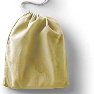 بوناميزون شنطة منتجات قطنية مطبوعة مع رباط، شنطة بقالة قابلة لاعادة الاستخدام، اكياس صديقة للبيئة وقابلة للتحلل البيولوجي، شنطة سفر، شنط تسوق، صديقة للبيئة، قابلة للطي، المقاس: 12×15 سم، قماش